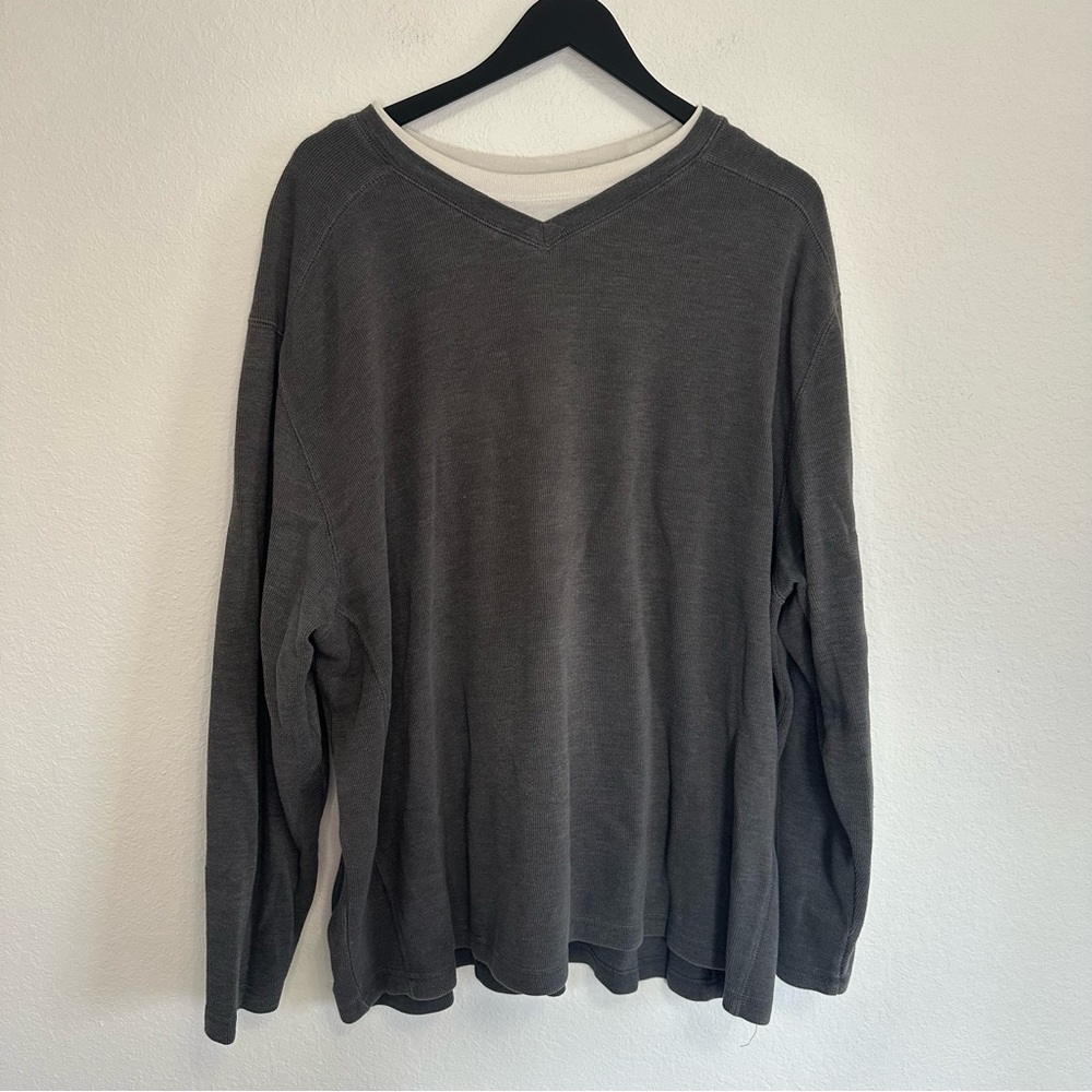 Faded Glory Men’s Gray Long Sleeve Shirt – Size 3XL